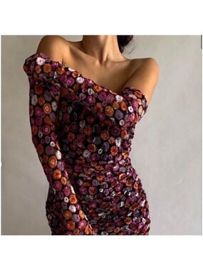 Women's Miscreants Strapless Floral Mini Size 6